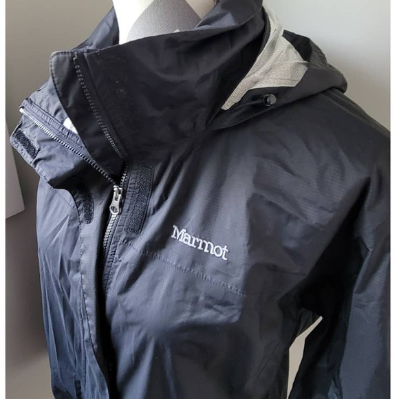 Marmot Women's Black Hooded Windbreaker Size Large - Picture 6 of 9